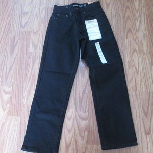 NWT Urban Pipeline size 8 slim straight stretch black jeans for boys